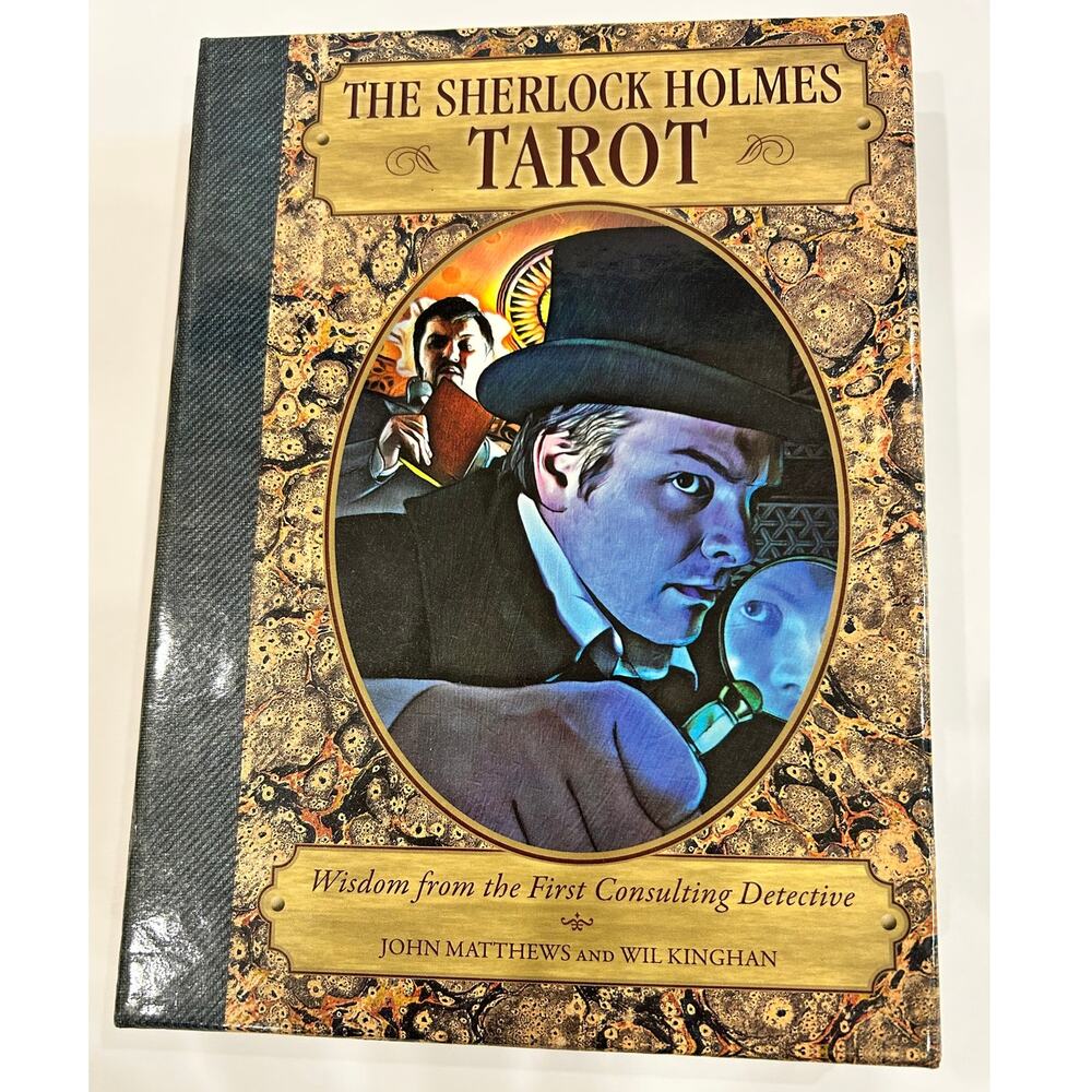 Rare OOP Sherlock Holmes Tarot Deck & Book box set unused